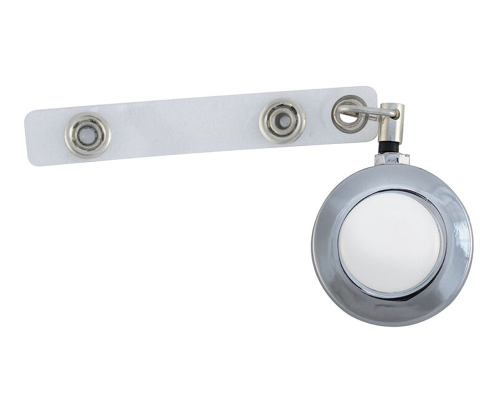 Chrome Metal Badge Reel