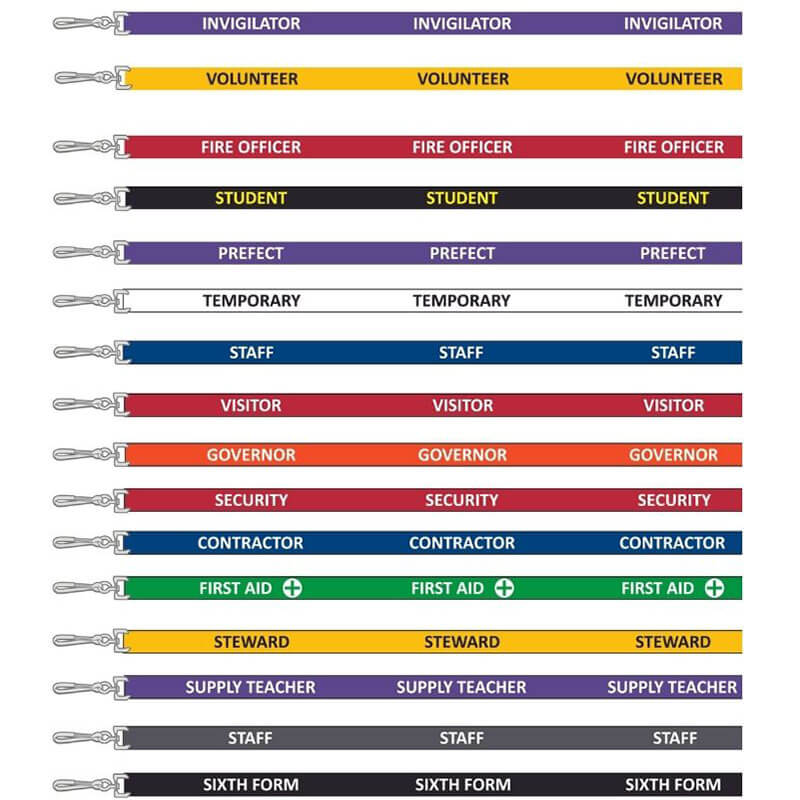 Pre-printed Lanyards 15mm